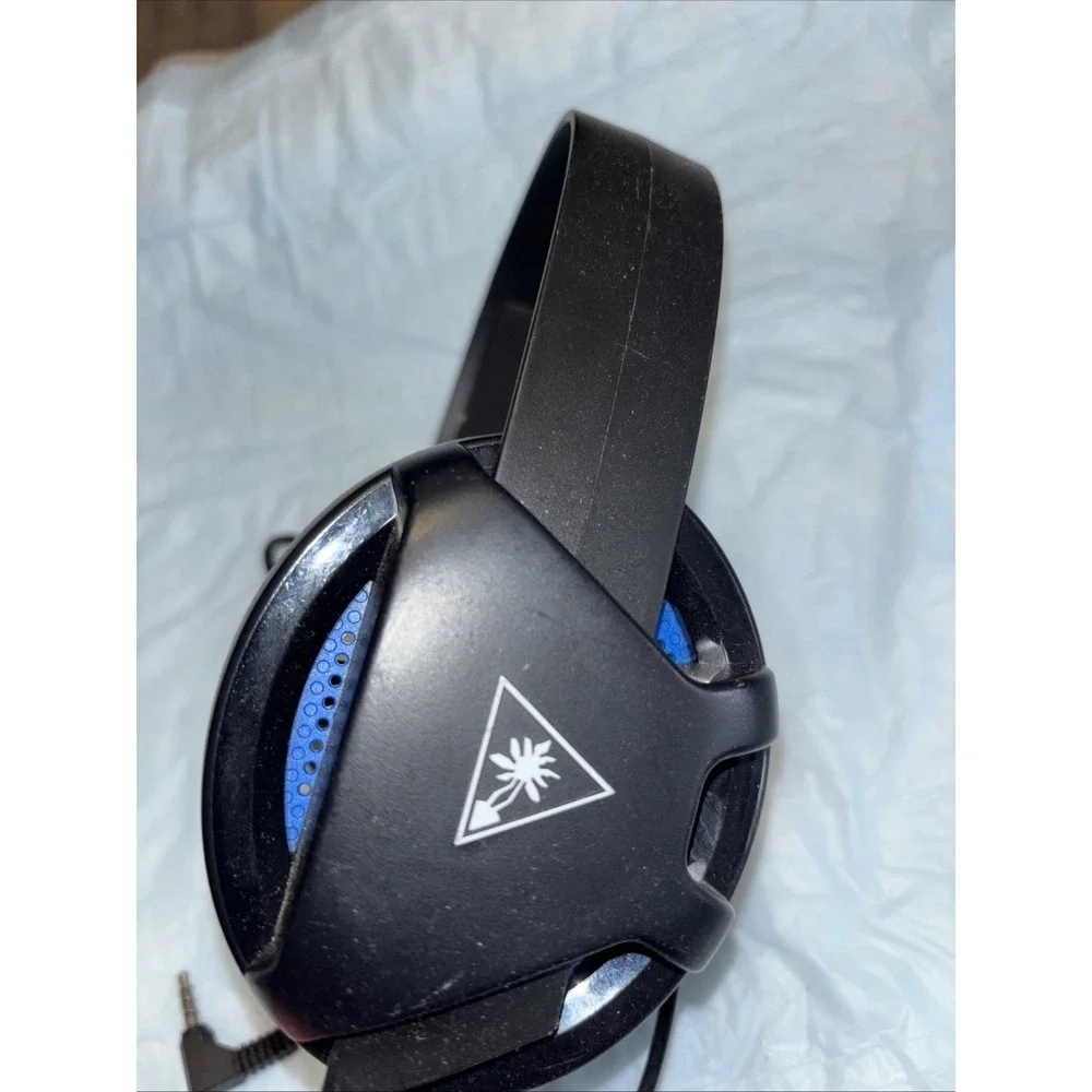 Turtle Beach Recon Chat Gaming Headset Blue Black 3.5mm Tested Working